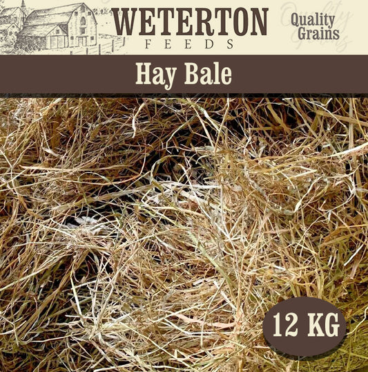 Weterton Feeds 12Kg Hay Bale 2024 Harvest